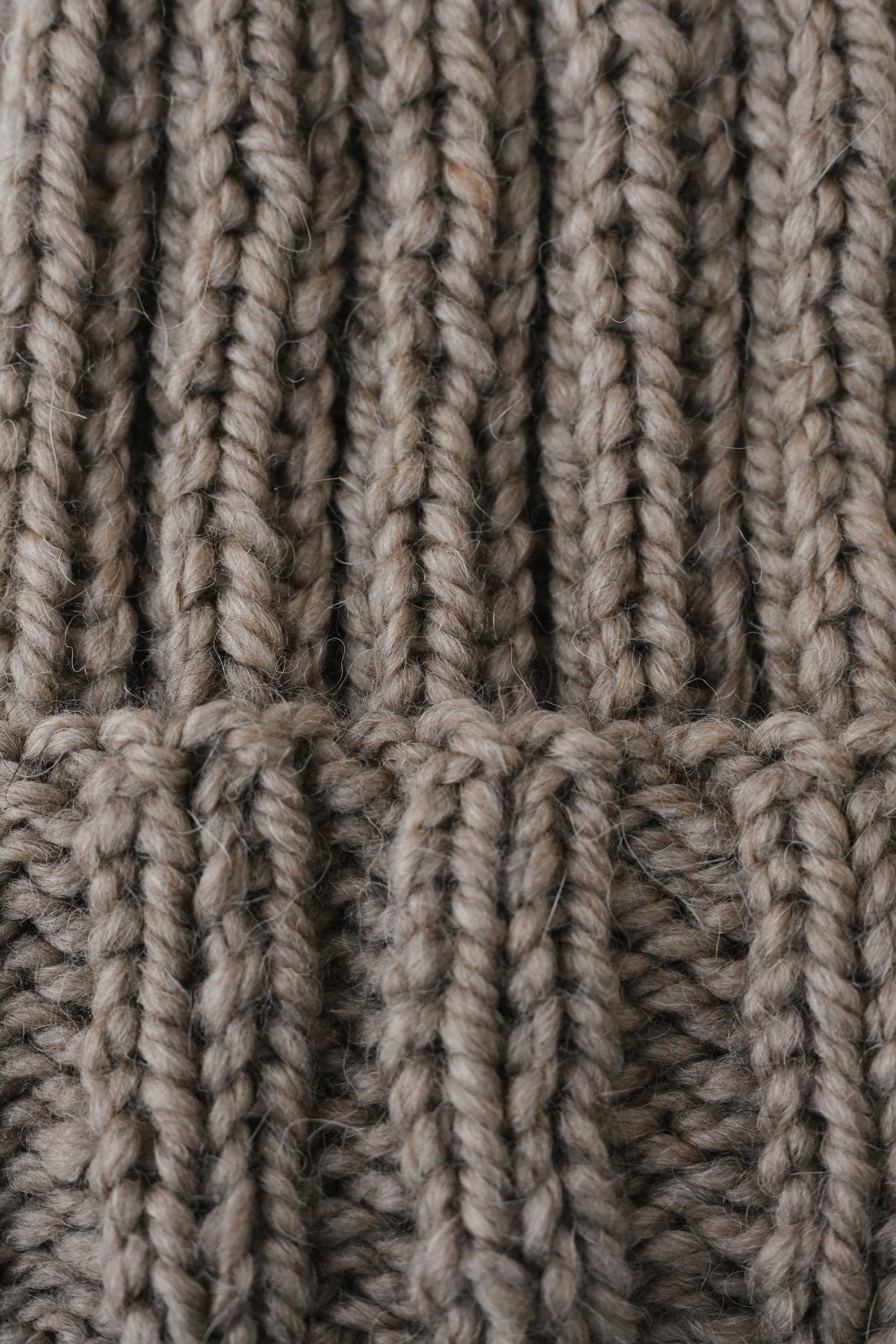 Hand Knitted Alpaca Wool Cap: Unisex Winter Hat