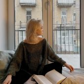 Hand-knitted Olive Mohair Pullover: Lightweight Fuzzy Sweater