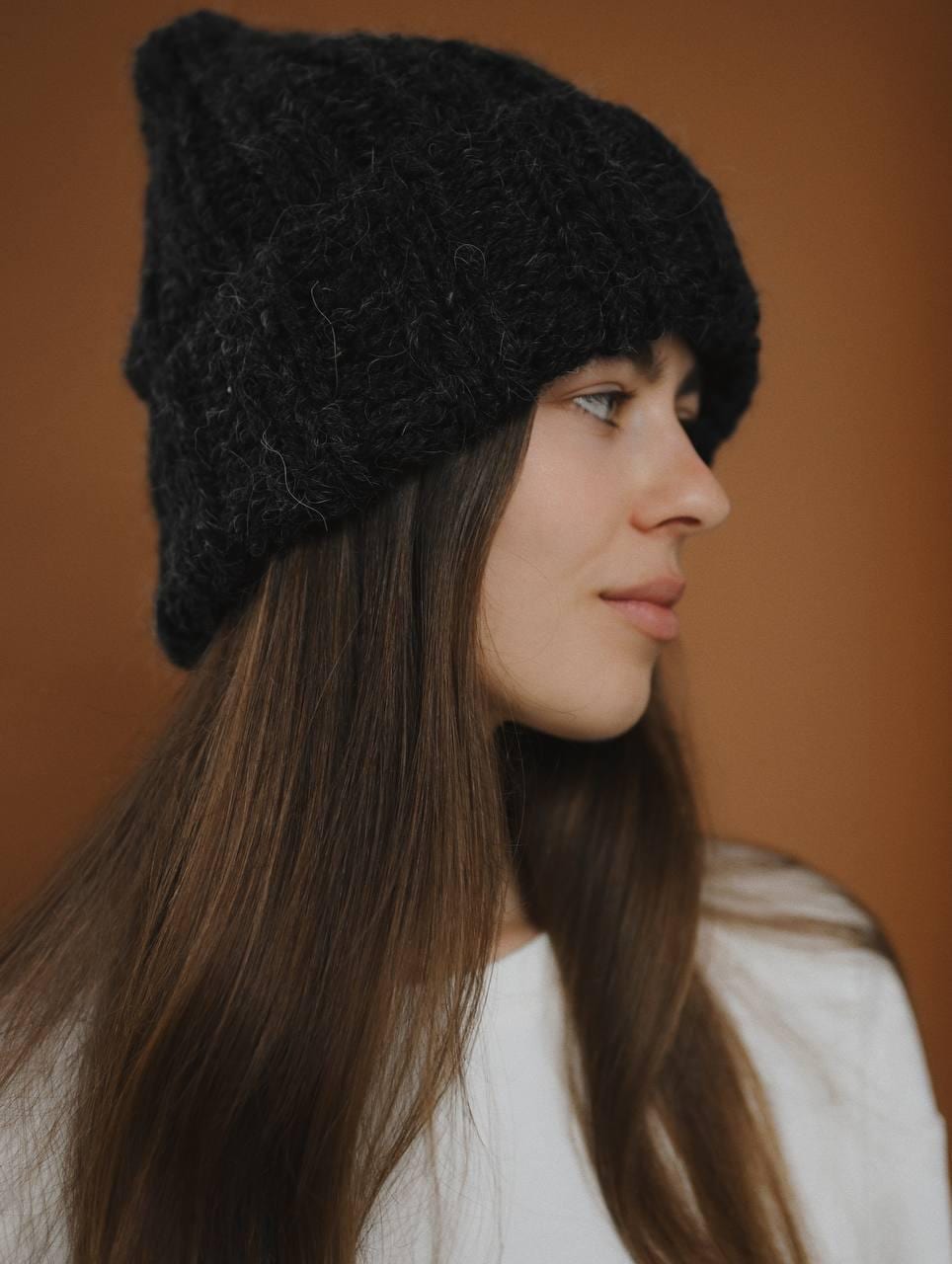 Hand Knitted Alpaca Wool Cap: Unisex Winter Hat