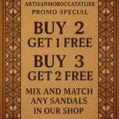 Moroccan Leather Sandals For Men – Handmade Brown Slip-on Summer Gift Shoes